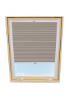Klostuota užuolaidėlė stoginiam langui Velux, 94x140 cm, Smėlio B-306000