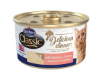 Konservuotas kačių maistas - Butchers WCC Classic DD la&scaron;i&scaron;os ir krevečių putėsiai 85g
