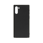 Evelatus Soft Touch Silicone Case, skirtas Samsung Galaxy Note 10, juodas