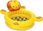 Pripučiamas baseinas Bestway Cuddly Cub Ball Pit, 111x98x61 cm, su kamuoliukais