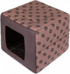 Guolis-būda Hobbydog Butterfly 2in1, R2, 45x45x17,5 cm, rudas