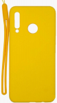 Evelatus Huawei P30 Lite Soft Touch Silicone Case with Strap Yellow