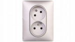 Legrand Valena Life dvigubas aliuminio elektros lizdas