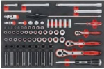 Teng Tools 77 dalių lizdinių raktų rinkinys