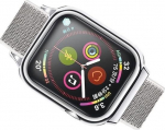 Apyrankė USAMS "ZB074 Nylon" skirta iWatch Series 44mm sidabrinė