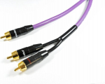 Kabel Melodika RCA (Cinch) - RCA (Cinch) x2 20m fioletowy