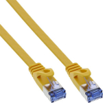 InLine Flat Patch kabel, U/FTP, Cat.6A, ż&oacute;łty, 0.5m
