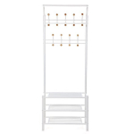Prie&scaron;kambario baldų komplektas Songmics 187 cm, baltas