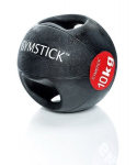 Svorinis kamuolys su rankenomis Gymstick, juodas