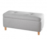 Pufas Asir Rocio, 100x41x45 cm, pilkas