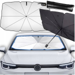 Automobilio skėtis nuo saulės 140x77cm su dėklu