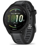 I&scaron;manioji apyrankė GPS prijungtas laikrodis - GARMIN - Forerunner 165 - 1,2" - Juodas su juodu ir pilku dirželiu