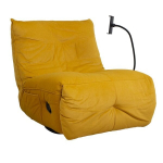 Fotelis Home4You Win-Win, geltonas