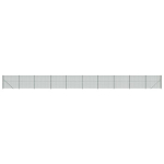 Vielinė tinklinė tvora su flan&scaron;ais, žalios spalvos, 2,2x25m