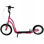 Motoroleris su pripučiamais ratais MASTER Rebel Pink 16/12"