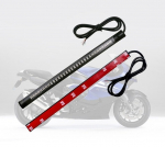 FLEX LED galiniai žibintai sustabdyti, padėtis, motociklo kryptis 12V