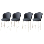 Baro kėdės rinkinys (4 vienetai) Fora - Anthracite, White