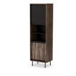 Vitrina Halmar Swing W-1, ruda/juoda