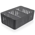Orion prieskonių dėžutė, 24,5x16x8 cm, Prieskonių dėžutė organizatorius pilkas 24,5x16x8 cm