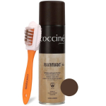 Zom&scaron;os ir verstos odos atnaujintojas Coccine Nano Ravvivant, rudas, 250 ml + Zom&scaron;inių ir nubuko batų &scaron;epetys