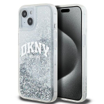 I&scaron;maniojo telefono dėklas - DKNY - Skysti blizgučiai Didelis logo - Balta - Lankstus - Smūgių apsauga