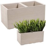 Gėlių lova KARO 800x400x400 lenta ECO kavos - latte LA892-85 LAMELA