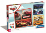 Dėlionė SuperKolor Cars (Žaibas Makvynas)Clementoni, 3x48 d.