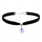 CHOKER KLASIKINIS TVARKYMAS SU APVALIU &Scaron;IRDIES PAKABUKU GOTTIC ROSE, CHOKER KLASIKINIS TVARKYMAS SU APVALIU &Scaron;IRDIES PAKABUKU GOTTIC ROSE