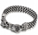 Vikingų vilkai &Scaron;iaurės &scaron;alių amuletas 316L 215 BRANSOLET, Vikingų vilkai &Scaron;iaurės &scaron;alių amuletas 316L 215 BRANSOLET