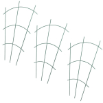 Vazoninių kopėčių atrama gėlių augalams, plieninis kuolas, žalias, 3 vnt