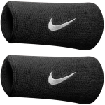 Nike Rai&scaron;tis Rie&scaron;ui Swoosh Doublewide Wristbands Black NNN05 010 NNN05 010