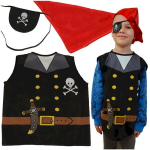 Karnavalinis kostiumas Piratas, juodas
