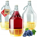 Buteliai vynui su kam&scaron;čiu, 5 L, 3 vnt.