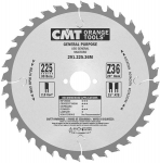 Pjovimo diskas medienai CMT 291; 225x2,8x30; Z36; 20&deg;
