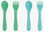 Vaiki&scaron;ki įrankiai Bambino Little Scooper! Fork & Spoon, 12 mėn+, 4 vnt.