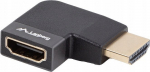 HDMI Adapteris M-F 8K, De&scaron;inys Kampas, Sidabrinis Aliuminis, HDMI 2.1, 48 Gb/s - AD-HDMI-10
