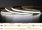 Cob Led juosta 8w 12v 6500k Ip20 5m - vienalytė &scaron;viesa