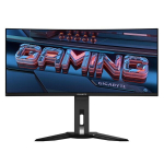 GIGABYTE MO34WQC OLED Žaidimų Monitorius (34") 3440x1440, 175Hz, Juodas, Itin Platus 21:9, Zakrzywiony Ekranas, Integruotas Garsiakalbis, USB Centras