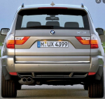 BMW X3 X-3 E83 - CHROMO SKYLIŲ SLUOKSNIS