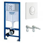 Grohe Rapid SL 3in1 WC rėmo rinkinys su tvirtinimais ir nuleidimo mygtuku, 38722001