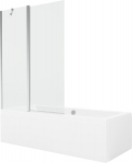 Vonia Mexen Cube su apdaila ir stiklo sienele, 180x80 cm + 120 cm