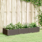 Sodo lovelis su kuoliukais, rudas, 125x40x28,5cm, pp