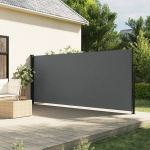 I&scaron;traukiama &scaron;oninė markizė, antracito spalvos, 160x500cm