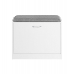 Batų spintelė 60x30x46 cm, baltos/pilkos spalvos