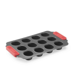 L&eacute;ku&eacute; Pyragų Forma - Anglies Plienas - Neprilipanti - 12 Mini Mufinų