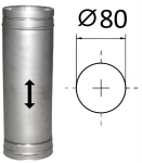 Teleskopinis kamino vamzdis Akvilon, L310xD80mm