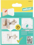 Wolfcraft Komplektas spintelių vyrių tvirtinimui