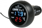 Daugiafunkcis termo-voltmetras-usb