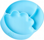 Lėk&scaron;tė su skyriais prilimpančiu dugnu Nana's Manners Blue, 12 mėn+