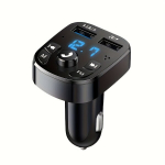 FM moduliatorius su dvigubu USB įkrovikliu, juodas